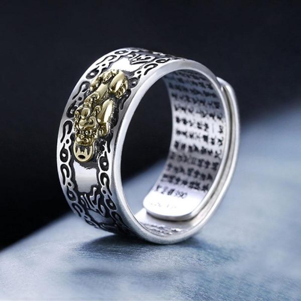 Feng Shui Pixiu Mantra Ring 4