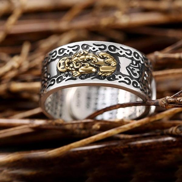 Feng Shui Pixiu Mantra Ring 6