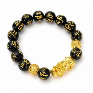 Feng Shui Pi Xiu Obsidian Wealth Bracelet