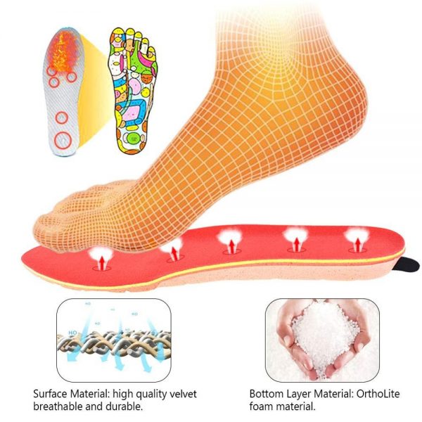 Wireless remote rechargeable heating insole 4