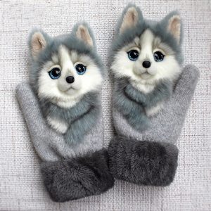 Cute animal gloves