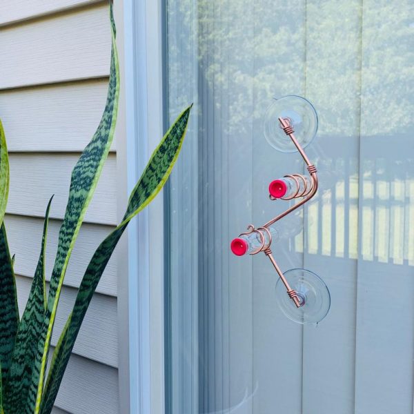 Geometric Window Hummingbird Feeder 4